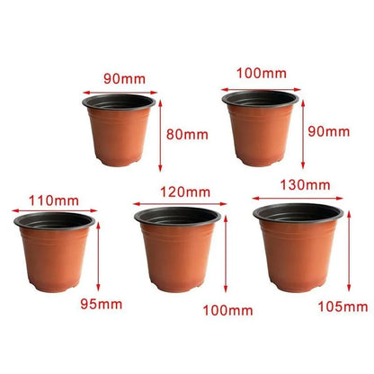 1Pc Plastic Grow Box Fall Resistant Tray for Home Garden Plant Flower Transplant Pots Nursery Pot Home Vegetation Tools 5 Size