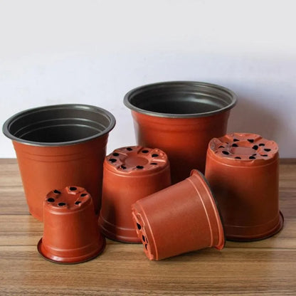1Pc Plastic Grow Box Fall Resistant Tray for Home Garden Plant Flower Transplant Pots Nursery Pot Home Vegetation Tools 5 Size
